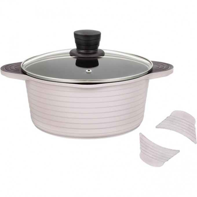 Кастрюля THERMOS TFP-W24 LPK 24 см 4.0L из алюминиевого сплава со стеклянной крышкой 720013 Кастрюля THERMOS TFP-W24 LPK 24 см 4.0L из алюминиевого сплава со стеклянной крышкой 720013