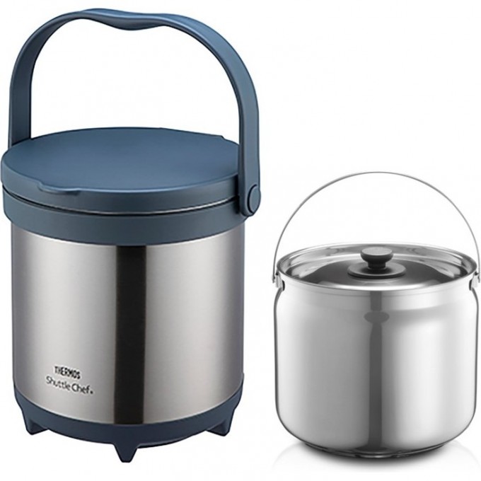 Термос THERMOS TCRA-4500 CS4.5L из нержавеющей стали с емкостью для еды 563354 Термос THERMOS TCRA-4500 CS4.5L из нержавеющей стали с емкостью для еды 563354
