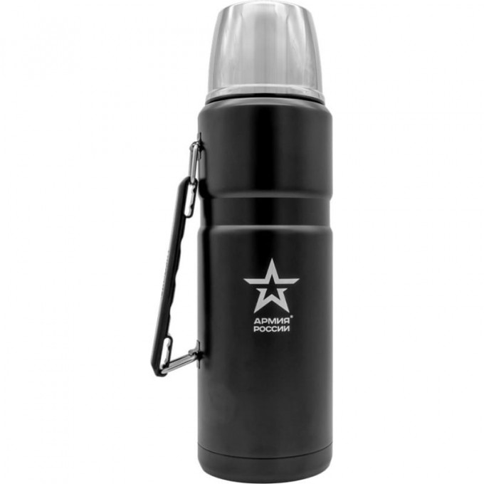 Термос для напитков THERMOS АРМИЯ РОССИИ «ВИТЯЗЬ» из нержавеющей стали, 2 л (чёрный) 561145 Термос для напитков THERMOS АРМИЯ РОССИИ «ВИТЯЗЬ» из нержавеющей стали, 2 л (чёрный) 561145